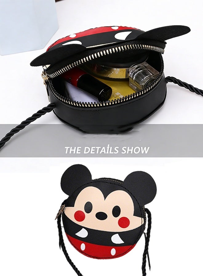 Happy D 2pcs Minnie and Mickey children's cartoon silicone mini mouse shoulder bags, cute cartoon mini children's wallets, cartoon Minnie and Mickey shoulder bags, suitable as children's gifts and birthday presents - Image 4